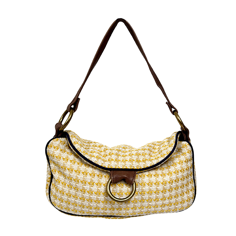 Bolso Amarrillo Estampado