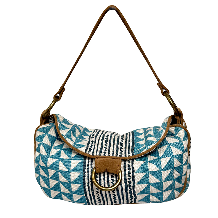 Bolso Azul Clarito Rombos