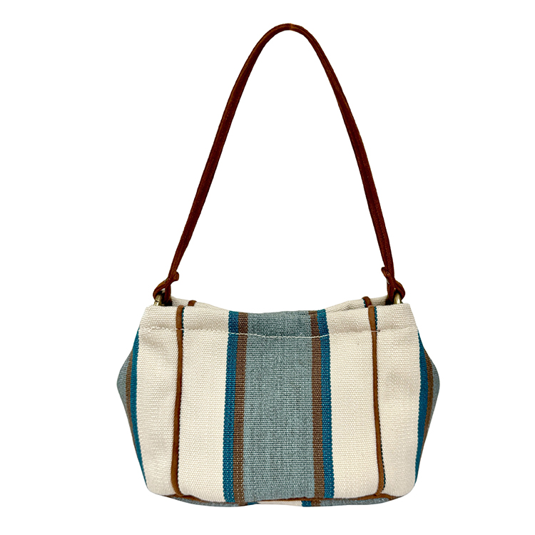 Bolso Miniboston Rayas Azules