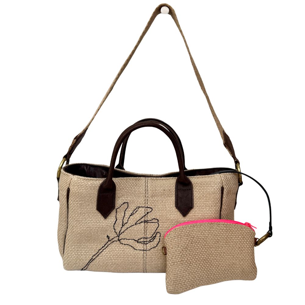Bolso Yute Bordado